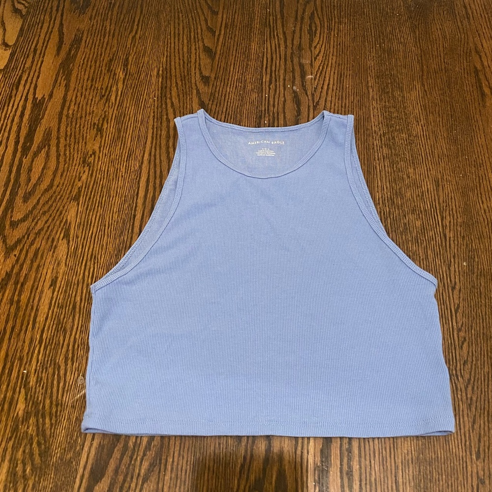 blue ae crop tank